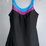 Vintage 80’s Sea Stars Black Swimsuit Dress Padded Beach Pool Summer Vacay 14 Photo 1