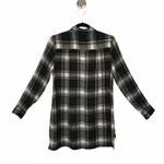 Soft Plaid Long Sleeve Black White Green Shirt Dip Size XS Photo 1
