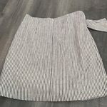 Suncoo Paris Stripe Wrap Mini Skirt Tie Waist White Size 0 Photo 5