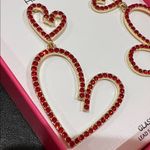 House of Harlow 1960 | Heart Earrings Red Photo 2