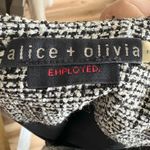 Alice + Olivia  Employed Black & White Tweed Sleeveless Wool Blend Size 12 Career Photo 3