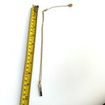 Vince Camuto gold tone blue ombré rhinestone pendant necklace Photo 7