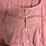 Old Navy Old‎ Navy Long Sleeve Embroidered Lace Blouse Paradigm Petal Pink Cottagecore Photo 8