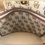 Dooney & Bourke Authentic  Tassle “DB” Signature Canvas Tote (Vintage) Photo 4