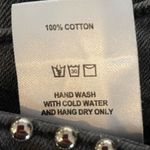 DL1961 Georgia Studded Mini Jean Skirt Faded Black Size 28 Photo 9