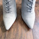 Something Navy • Orchid Lace Up Booties grey suede leather ankle boot stiletto Photo 3