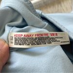 Free People Tank Top racerback ruched crop womens Light Blue (small) athleisure Photo 4