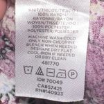 Loft  Burgundy Floral Long Sleeve Blouse Photo 4