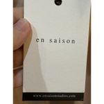 En Saison Puff Long Sleeve High Neck Smocked Size Medium Luncheon Neutral Pastel Pink Photo 4