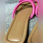 Madewell  The Amel Leather Strappy Slip On Sandals Raspberry Frosting Women’s 10 Photo 4