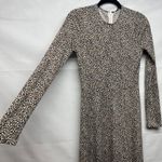 Banana Republic Animal Print Long Sleeve Women's Midi Dress Size XS Photo 5