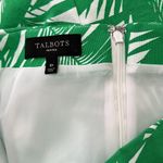 Talbots Women’s Palm Tree Leaf Green/White Tropical Print Skirt Sz 8P Photo 4