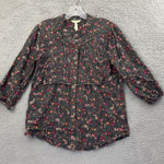 Matilda Jane  Floral Button Up Shirt Blouse Pleated Cottagecore Boho Women's XS Photo 0
