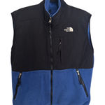 The North Face Denali Vest Womens Medium Black Blue Polar Fleece VTG Polartec Photo 0