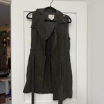 Anthropologie  Elevenses Wrap Vest Green Extra Small Photo 2