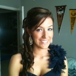 B Darlin Navy Blue Chiffon Formal Dress Photo 8