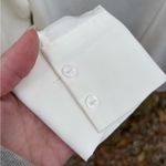 H&M  Elegant Oversized Cream Dress Shirt Photo 6