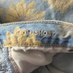 American Eagle Mom‎ Shorts Sunflower Floral Print Denim Shorts 4 Festival Casual Blue Photo 5