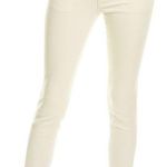 Hudson NWT Natalie Mid-Rise Skinny Ankle Jeans Off-White Papyrus Twill Pants New Photo 0