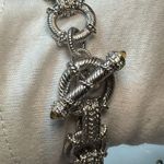 Judith Ripka Sterling Silver Toggle Clasp Citrine Bracelet Photo 5