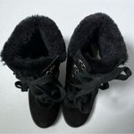 A New Day Larina Black Faux Fur Heeled Ankle Boots Photo 6