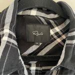 Rails  Black White Bianca Plaid Button Down Shirt Dress Size Medium Photo 3