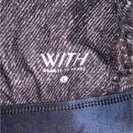 Peloton WITH Asteroid High Neck Sports Bra Navy Blue Purple Mesh L Light Support Photo 6