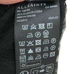 AllSaints Amaya Zebra Mini Dress Silver Women’s Size 8 Bodycon Metallic Photo 11