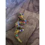 Women's Snake Brooch Gold with Multicolor stones Photo 1