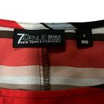 New York & Company Red and White Short Sleeve Blouse Photo 1