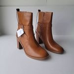 Liz Claiborne  Womens Olinda Block Heel Booties Brown Size 10M Photo 2