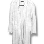 ZARA  Cream Tweed Long Cardigan small Photo 0