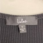 Lulus  Black Ribbed Fitted Mini Dress Size Small Photo 2