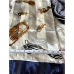 Elegant Musical Notes & Instruments Scarf White Photo 7