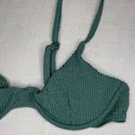 SheIn Scrunch Bikini Top, Green, Size M, NWOT Photo 3