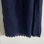 Aerie  Navy Lace Knit / Crochet Mini Dress Beach Cover-Up Photo 4