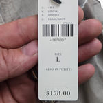 Marrakech Pearl Gray Cotton Jacket Asymmetrical Button Utility Coat Size Large Photo 6