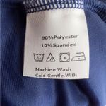 Subiki Large Blue Velour One Arm Short Sleeve Tulip Dress w/Side Zipper Closure Photo 7