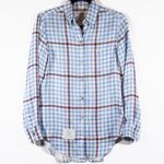 Thom Browne Made In Italy Silk Satin Houndstooth Collared Button Down Blouse Photo 0