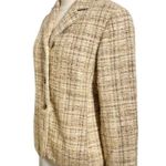 Neutral Tweed Wool Blazer Jacket By Lafayette 148 New York Size 4 Photo 3