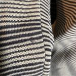Armani Collezioni ARMANI‎ COLLEZIONI Irregular Stripe Lightweight Knit Thin Sweater V Neck Top 6 Photo 2