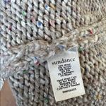 Sundance  speckled beige cable knit wool blend tunic sweater Photo 5