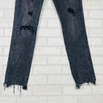 American Eagle Women's Black Wash Distressed Ripped Frayed Hem‎ Jeans 28x30 Size 28 Photo 1