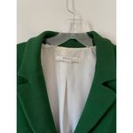 ZARA Textured Long Outerwear Jacket Green Size XS Photo 5