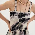 Free People NWT 
Women's White Tessa Smocked Midi
Dress Photo 3