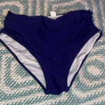 Tempt Me Navy Blue High-Waisted Bikini Bottom XL Photo 0