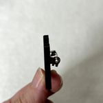 Handmade Engraved Wooden Hibiscus Flower Pin Brown Photo 2