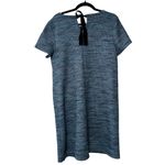 Loft  Tweed Button Pocket Short Shift Dress Blue Sz 12 Photo 3
