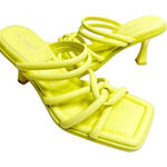 Circus by Sam Edelman Sam Edelman Sandals Womens Size 8 Square Toe Slide On Lime Green Photo 0