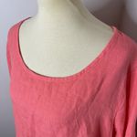 Bryn Walker  Assymetrical Lagenlook Linen 3/4‎ Dress Peach 2XL Photo 7